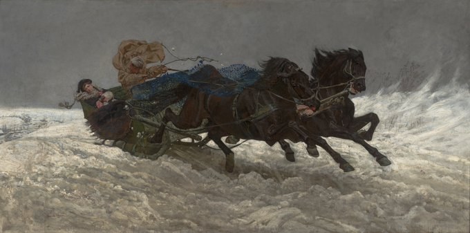 Powrót z balu / Sanna, 1879 olej na płótnie Muzeum Śląskie w Katowicach